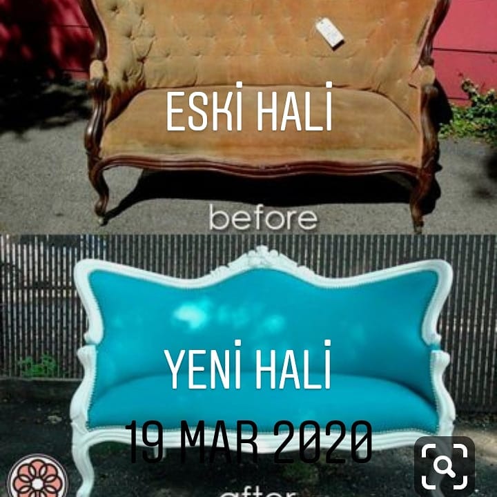 1_202075165923.jpg eski kılasık kanepe hali yeni boyama kumaş değişmiş hali