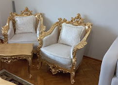 eski altın varaklı çilalama  kılasık koltuk döşeme